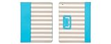 Elan Folio, iPad 2 & iPad 3, blue cabana stripe Stylish folio case