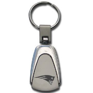 New England Patriots Etched Tear Drop Schlüsselanhänger