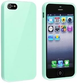 EverGoods TPU Rubber Skin Case for Apple iPhone 5 5S , Mint Green Jelly