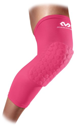 McDavid Sports Medicine 6446 Hex Leg Sleeve, Large, Pink - One pair