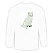  - Long Sleeve T-shirt with tonkinese, cat, white, pet, animal Large White