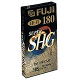 Review Fuji Magnetics VHS DC-SHG E -180 / Fuji Magnetics E180 SHG Blank Tapes