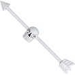 Arrow and Skull White Industrial Project Bar 40mm
