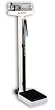 Detecto Mechanical Eye-Level Physician Scale with Height Rod + Wheels, in Pounds, Model 438