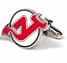 NJ Devils Cufflinks - NHL Hockey Sports Themed Formal Wear