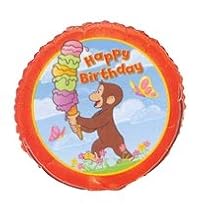Curious George Party 18" Happy Birthday Foil Balloon