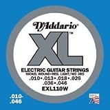 D'Addario EXL110W Nickel Regular Light Wound 3rd Electric Guitar Strings