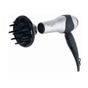 New Helen Of Troy 1875W Full Size Hair Dryer Matte-Chrome Finish Soft-Feel Textured Handle