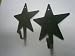 Hand Made Wrought Iron Large Star Hook - Lot of 2