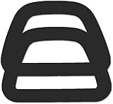 Clover Plastic Handles (6.5 X 4.5 Inches) D-Shaped - 2 Per Package
