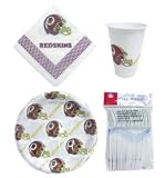 Washington Redskins 96 Piece Plastic Dinnerware Set