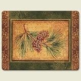 Highland Graphic Rustic Lodge Pine Cone Large Cutting Board