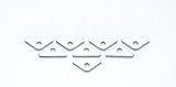 Mr. Gasket 9899 Chrome Valve Cover Clamp Set - Set of 8