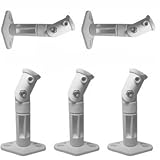 5 White Universal Satellite Speaker Mounts / Brackets for Walls and Ceilings