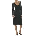 Women's Isaac Mizrahi Ebony Long-Sleeve Jersey Dress