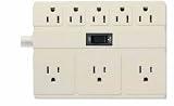 Multi-outlet & Power Strips: Phillips #158TV TV 8Out Almond Power Center