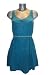 Quiksilver women's clothing silk dress qaw875032 alhambra peacock blue