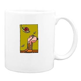Mug with man, ladybug, human, body, insect, individuals, individual, persons, red, humans,... by SHOPZEUS