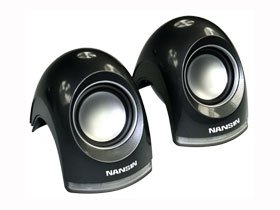 Nansin US-02 mini Lautsprecher mit USB Stromversorgung - Perfekt für Laptops oder mobile Musikgeräte, mit Spitzensound trotz kleiner Abmessung!
