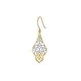 10k Gold Fancy Filigree Earrings - JewelryWeb