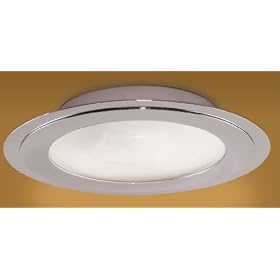 Eglo 87216A Samira, Chrome Frosted Opal, 2-Light Ceiling Light Fixture by Eglo