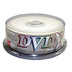 Ridata Double Layer DVD-R 4X silver matte in 25 pcs cakebox
