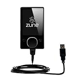 Classic Straight USB Cable for the Microsoft Zune 80GB 2nd Gen with Power Hot Sync and Charge capabilities - Gomadic Brand w/ TipExchange Technology