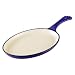 Rachael Ray 9-1/2-Inch Cast-Iron Oval Fajita Pan, Blue