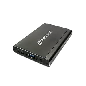 Patriot Gauntlet SuperSpeed USB 3.0 2.5-Inch SATA I/II SSD or HDD Enclosure with One Touch Backup PCGT25S