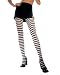 Black And White Striped Tights Adult