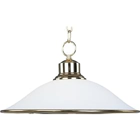 Maxim 90188PB 1-Light Pendant Polished Brass Frosted Glass