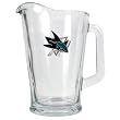 San Jose Sharks 60oz Glass Pitcher - Primary Logo NHL Hockey