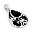 Black Designo Drop Pendant