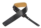 Levy's - Sangles pour guitares et basses Sangle cuir standard Black