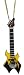 Miniature Yellow Flame Warlock Electric Guitar Christmas Ornament 4