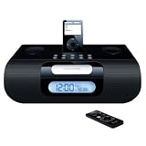 JWIN JV-I-277BK Stereo Radio Clock with iPod BLA