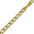 14Kt Yellow Gold Curb Link Men's Bracelet