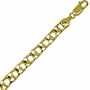 14Kt Yellow Gold Curb Link Men's Bracelet