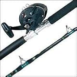 345GTI Graphite Levelwind Reel--CS6360S 6' 30-80lb. S Series Custom Power Stick Stand-Up Combo