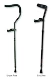 Millennial Crutches - Underarm Or Forearm 4 ft. 4 in. to 5 ft. 7 in./42-50 in.