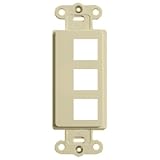 On-Q/Legrand 3 Port AnyPort Decorator Outlet, Ivory