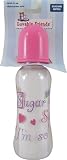 9 oz. Printed Boots Bottle (Silicone Nipple), Pink