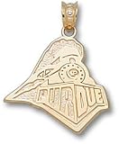 Purdue Boilermakers Solid 10K Gold Speed Train 11/16'' Pendant