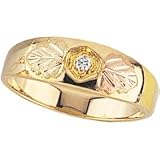 Beautiful! Yellow-gold Authentic Black Hills Gold Men's Diamond Ring