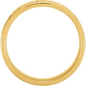 18kt Tri-Color 8mm Hand-Woven Comfort Fit Band Size 10