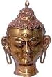 ShalinCraft Lord Buddha Head Brass Statue Handmade Gifts from India 8" x 5" x 11" (mst261)