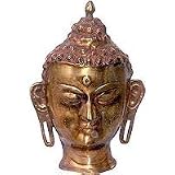 ShalinCraft Lord Buddha Head Brass Statue Handmade Gifts from India 8
