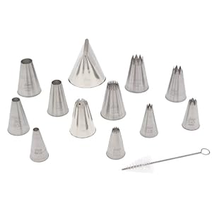 Ateco #786 Large Tube Set, 12 pcs. by CK Products