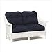 Embassy Loveseat Fabric: Dupione Pearl, Finish: Mink