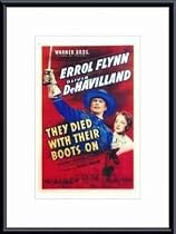 They Died with Their Boots On, Art Poster with Metal Frame, poster size: 11" x 17"